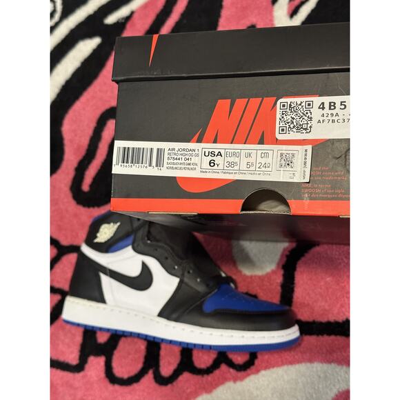 Jordan 1 Retro High Royal Toe 6 (GS) - Picture 6 of 8